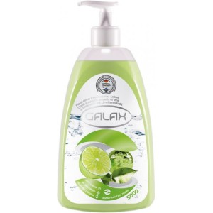 Skystas  muilas GALAX su Laimo ekstraktu  500g  su dozatoriumi.